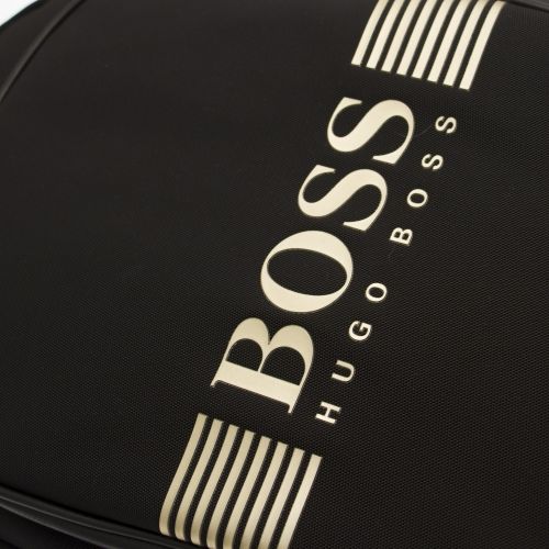 Athleisure Mens Black & Gold Pixel Backpack 31979 by BOSS from Hurleys