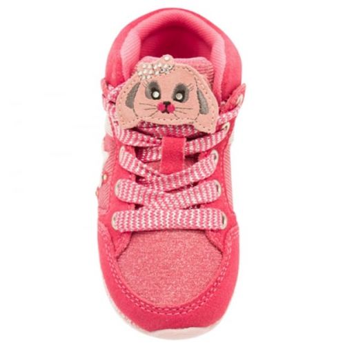 Girls Pink Rabbit California Trainers (25-33) 17077 by Lelli Kelly from Hurleys