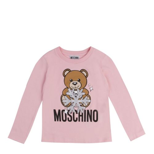 Girls Sugaer Rose Toy Snowflake L/s T Shirt 47343 by Moschino from Hurleys