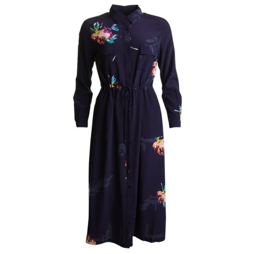 Womens Utiliy Blue Multi Delphine Drape Shirt Dress 15252 by French Connection from Hurleys