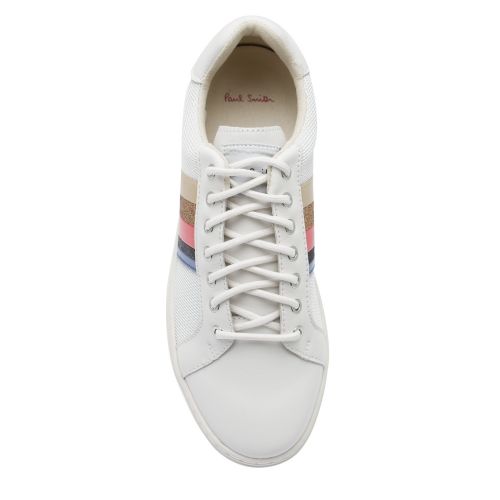 Womens White Lapin Stripe Trainers 43267 by PS Paul Smith from Hurleys