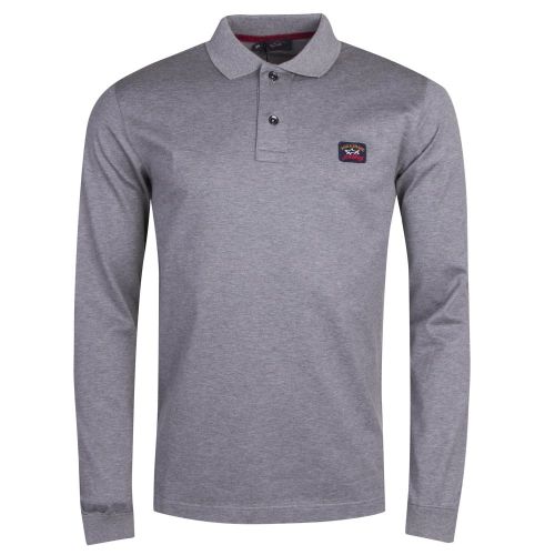 Mens Grey Shark Fit L/s Polo Shirt 24748 by Paul And Shark from Hurleys