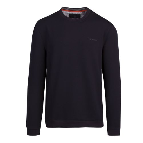 Mens Navy Wall Branded Sweat Top 55665 by Ted Baker from Hurleys