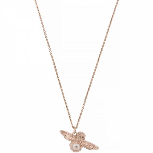 Womens Rose Gold Bejewelled Bee Necklace 34245 by Olivia Burton from Hurleys