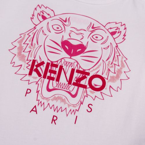 Baby White/Pink Tiger S/s T Shirt 80601 by Kenzo from Hurleys