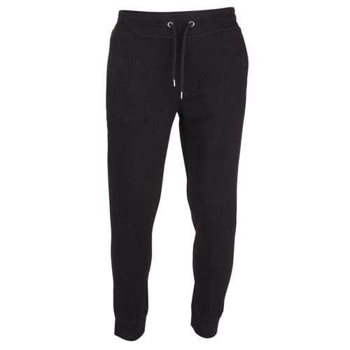 Mens Black Cuffed Regular Fit Jog Pants 69643 by Armani Jeans from Hurleys