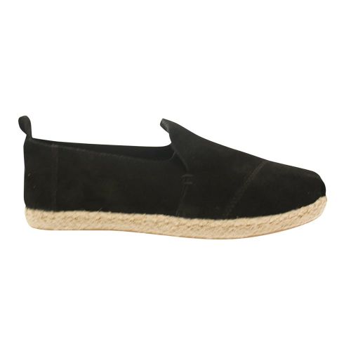 Womens Black Suede Decnalp Espadrilles 8596 by Toms from Hurleys