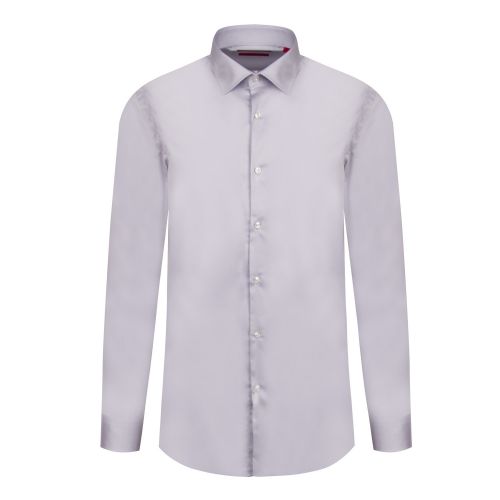 Mens Silver Grey Kenno Slim Fit L/s Shirt 45011 by HUGO from Hurleys