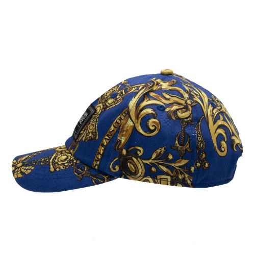 Mens Blue/Gold Regalia Baroque Cap 92095 by Versace Jeans Couture from Hurleys