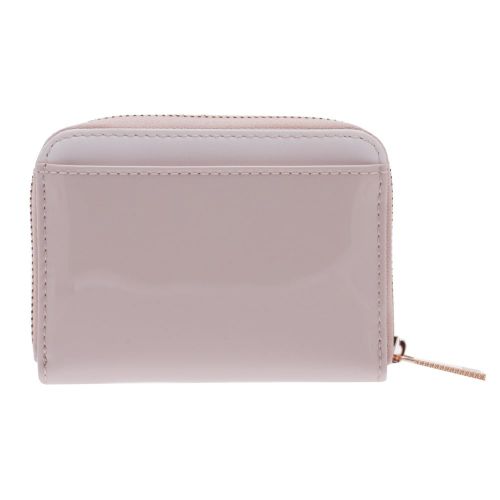 Womens Light Pink Omarion Patent Small Zip Around Purse 23121 by Ted Baker from Hurleys