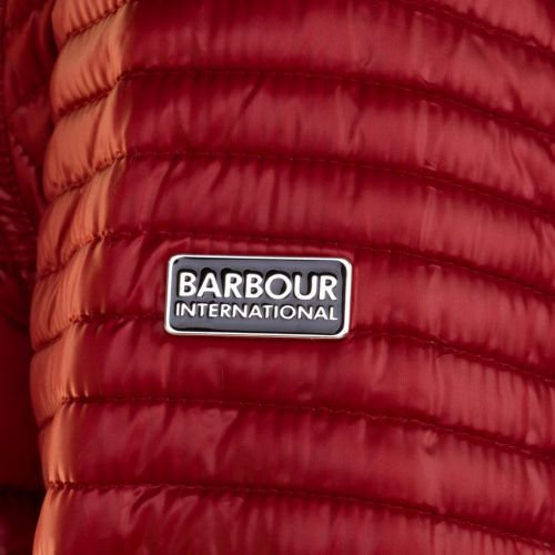 Womens Deep Red Camber Baffle Quilted Jacket 64466 by Barbour International from Hurleys