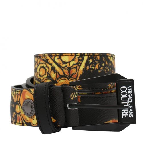 Mens Black/Gold Regalia Baroque Belt 90446 by Versace Jeans Couture from Hurleys