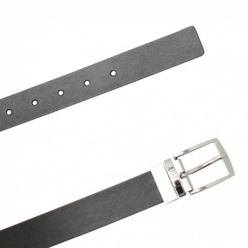 Boys Black Branded Belt 57422 by Emporio Armani from Hurleys