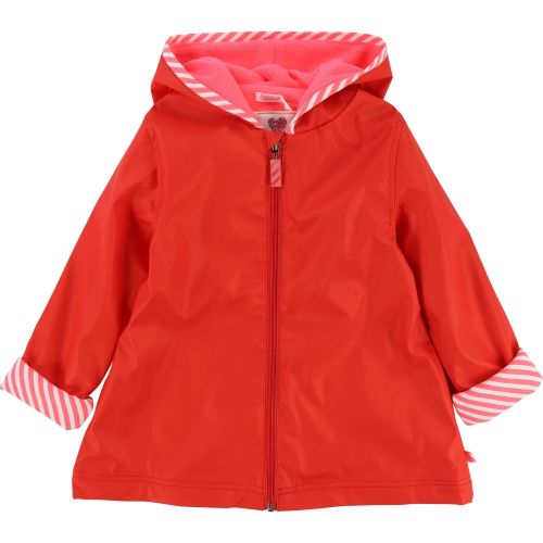 Girls Red Orange Logo Raincoat 28506 by Billieblush from Hurleys
