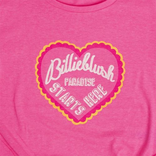 Girls Neon Pink Heart Front Knot S/s T Shirt 104898 by Billieblush from Hurleys