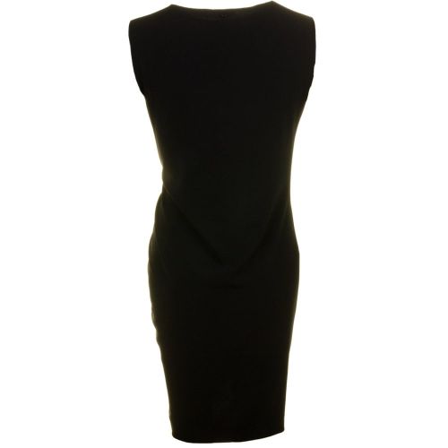 Womens Black Rouched Dress 58962 by Armani Jeans from Hurleys