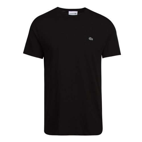 Mens Black Basic Regular Fit S/s T Shirt 84448 by Lacoste from Hurleys