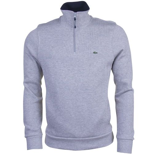 Mens Silver Chine half-Zip Sweat Top 71262 by Lacoste from Hurleys