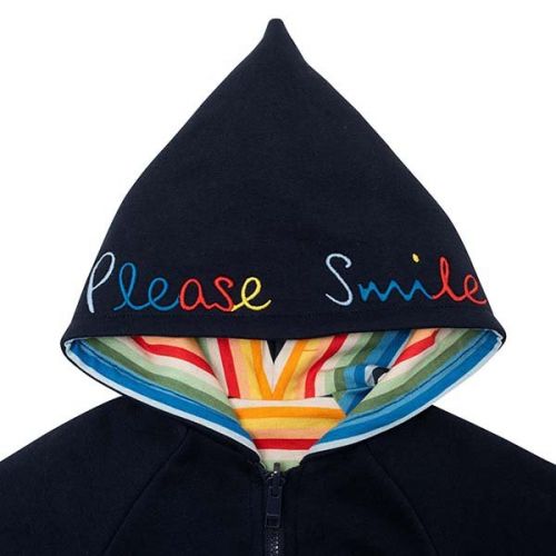Baby Night Blue Zebra Reversible Hooded Sweat Top 108246 by Paul Smith Junior from Hurleys