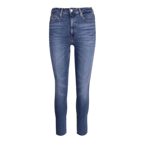 Womens Mid Blue CKJ 010 High Rise Skinny Jeans 74566 by Calvin Klein from Hurleys