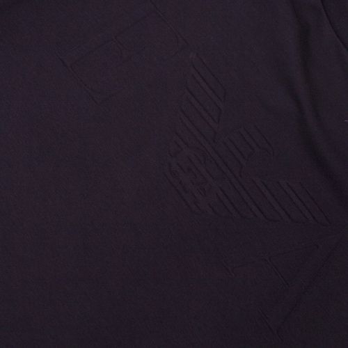 Mens Navy Embossed Logo Crew Sweat Top 37004 by Emporio Armani from Hurleys
