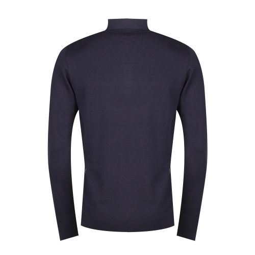 Mens Navy Friend Rib L/s Polo Shirt 29291 by Ted Baker from Hurleys