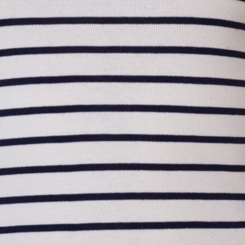 Womens Cream & Nocturnal Duty Stripe S/s Polo Top 60371 by French Connection from Hurleys