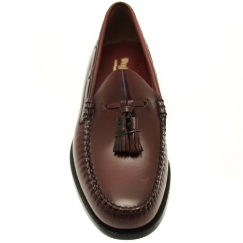 Mens Wine Weejuns Larkin Tassel Loafers 23020 by G.H. Bass from Hurleys