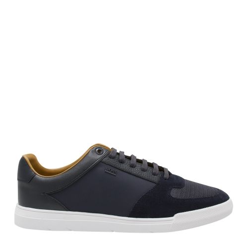 Mens Dark Blue Cosmo_Tenn Trainers 42732 by BOSS from Hurleys