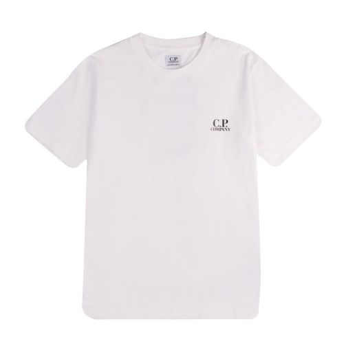 Boys Gauze White Small Logo S/s T Shirt 87586 by C.P. Company Undersixteen from Hurleys