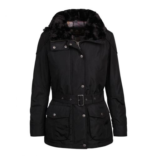 Womens Black Outlaw Waterproof & Breathable Jacket 92005 by Barbour International from Hurleys