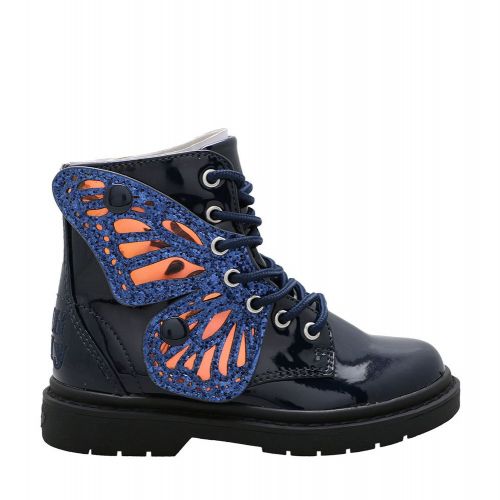 Girls Blue Patent Fairy Wings Boots (26-35) 98490 by Lelli Kelly from Hurleys