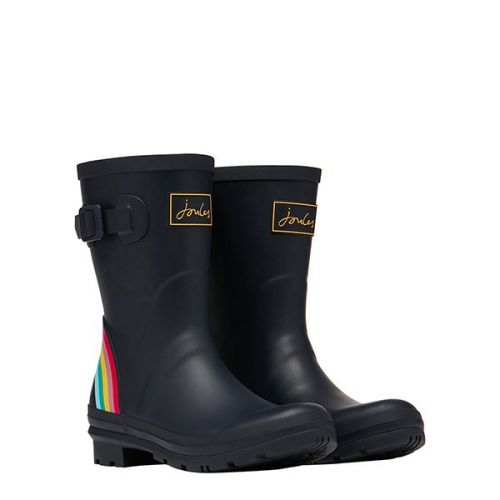 Womens Navy Rainbow Molly Wellington Boots 110616 by Joules from Hurleys