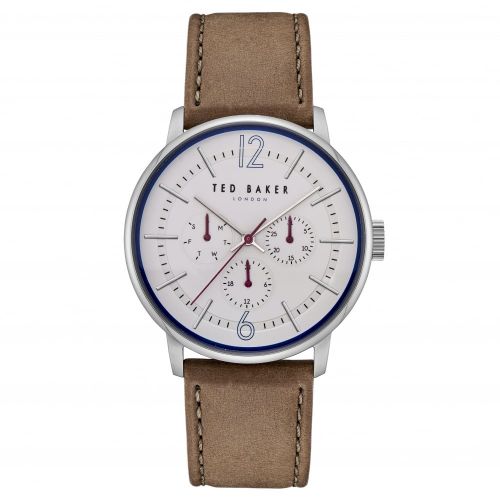 Mens Khaki Multi Dial Leather Watch 26288 by Ted Baker from Hurleys