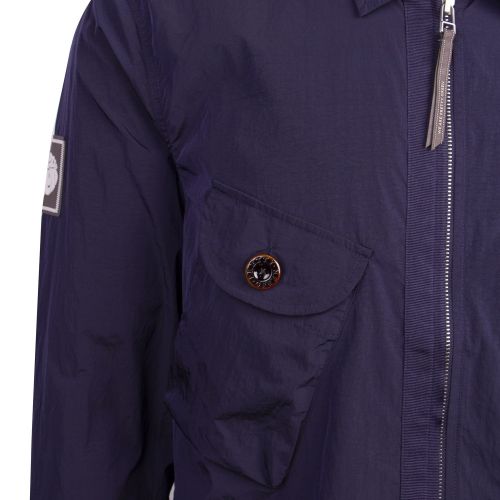 Mens Navy Metal Overshirt 57530 by Pretty Green from Hurleys