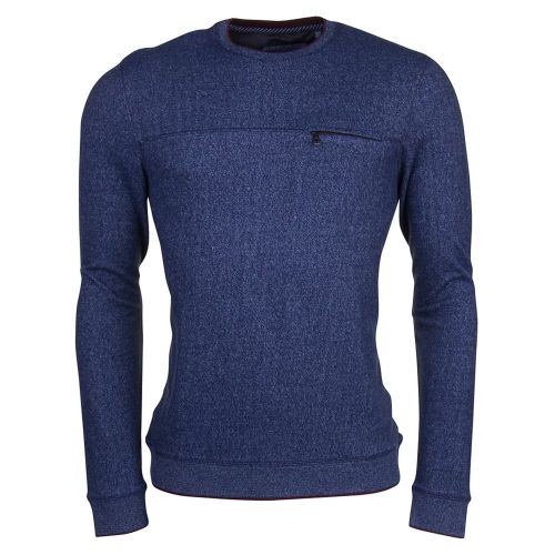 Mens Navy Malibo Crew Knitted Jumper 72113 by Ted Baker from Hurleys
