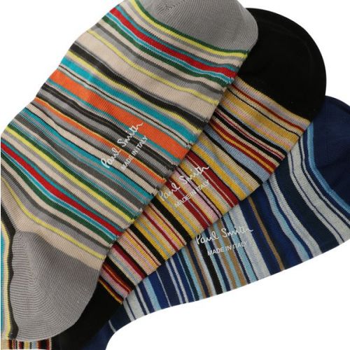 Mens Multi 3 Pack Socks 110099 by PS Paul Smith from Hurleys