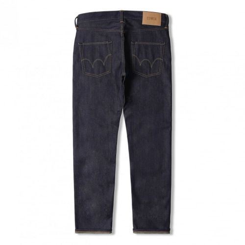 Mens Unwashed Ed55 Relaxed Tapered Fit 63 Rainbow Selvage Jeans 69415 by Edwin from Hurleys