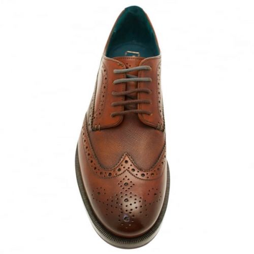 Mens Tan Senape Brogue Shoes 17154 by Ted Baker from Hurleys