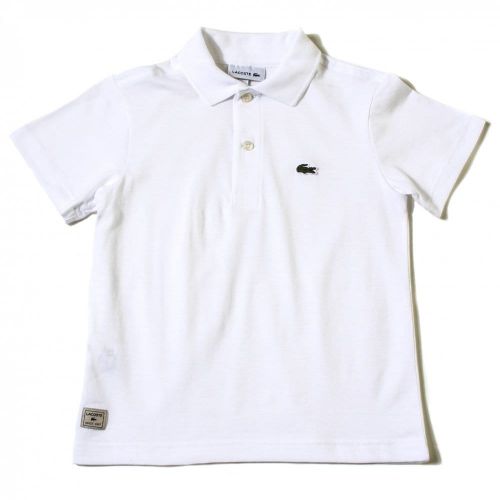 Boys White Jersey S/s Polo Shirt 18982 by Lacoste from Hurleys