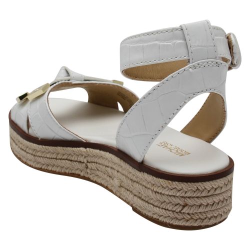 Womens Optic White Ripley Bow Flatform Sandals 58560 by Michael Kors from Hurleys