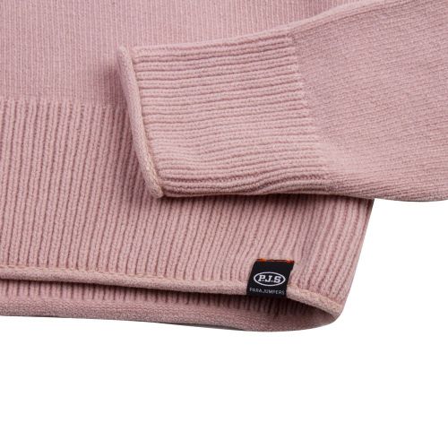 Girls Silver Pink Peta Chenille Roll Neck Knitted Jumper 90747 by Parajumpers from Hurleys