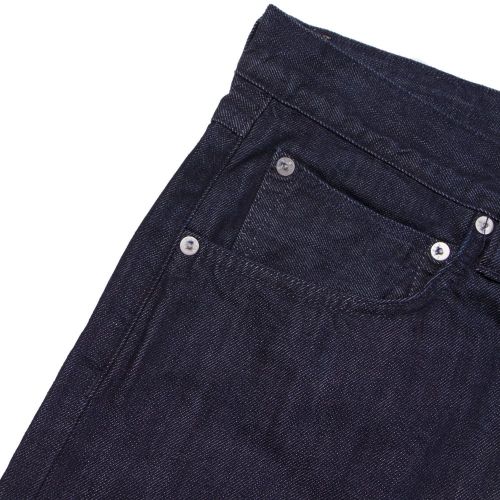 Mens 12oz Rinsed ED55 Regular Fit Tapered Kingston Blue Jeans 27755 by Edwin from Hurleys