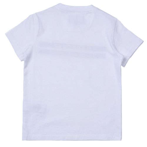 Boys White Tyre S/s Tee Shirt 65765 by Barbour from Hurleys