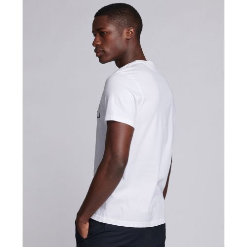 Mens White Event Logo S/s T Shirt 95597 by Barbour International from Hurleys