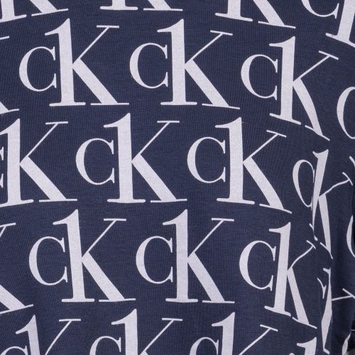 Womens Blue Shadow One Plush Print S/s T Shirt 101628 by Calvin Klein from Hurleys
