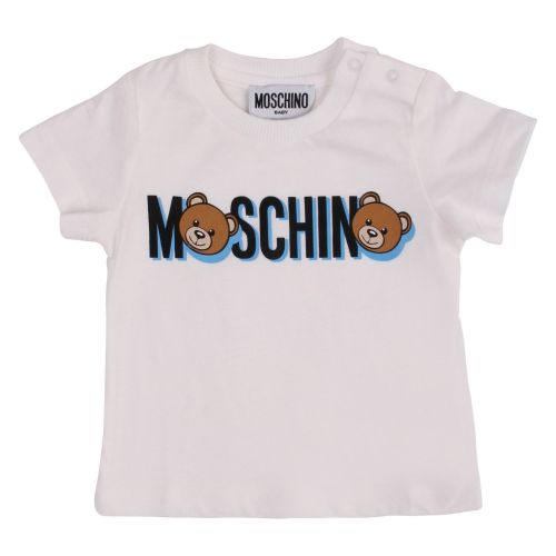 Baby Cloud/Baby Blue Toy Shadow T Shirt & Shorts Set 58524 by Moschino from Hurleys