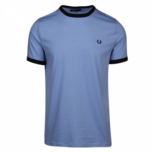 Mens Sky Ringer S/s T Shirt 38175 by Fred Perry from Hurleys