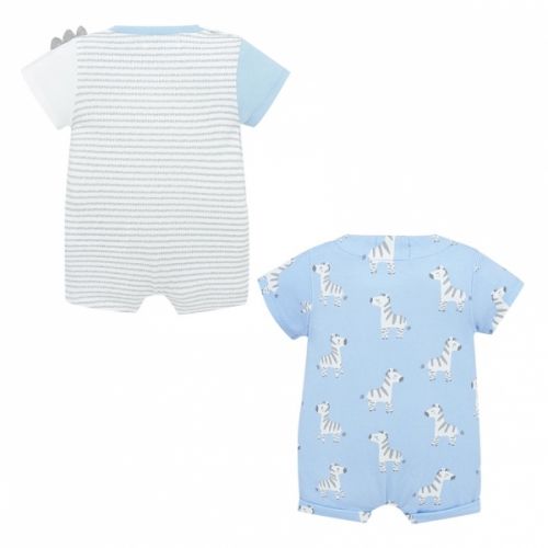 Baby Blue Bay Animal 2 Pack Rompers 58202 by Mayoral from Hurleys