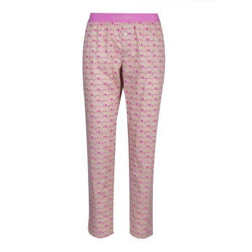Womens Hollywood Pink Lounge I Heart You Sleep Pants 102065 by Calvin Klein from Hurleys